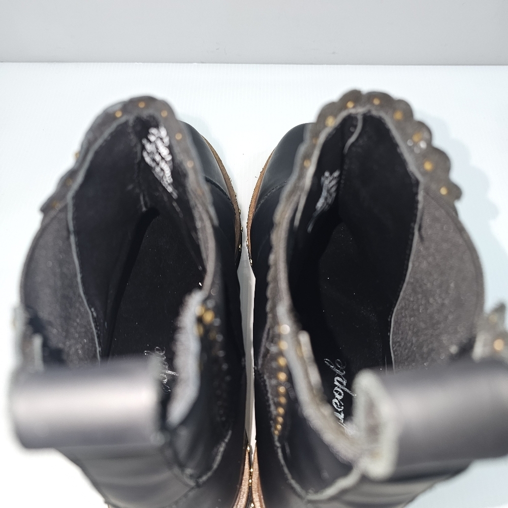Free People Atlas Ankle Boot Womens EU 39.5 Black Quilted Puffer Chelsea Winter - Picture 12 of 16